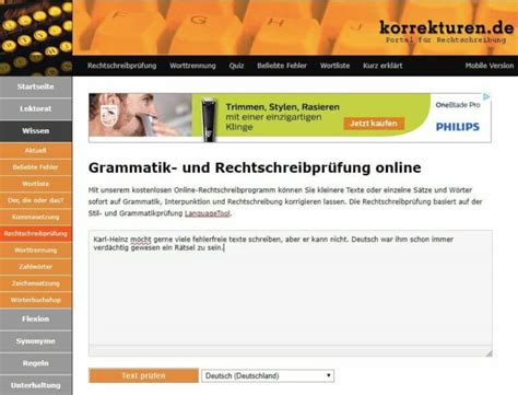 duden online|Grammatik, Stil und Rechtschreibung prüfen – korrekturen.de